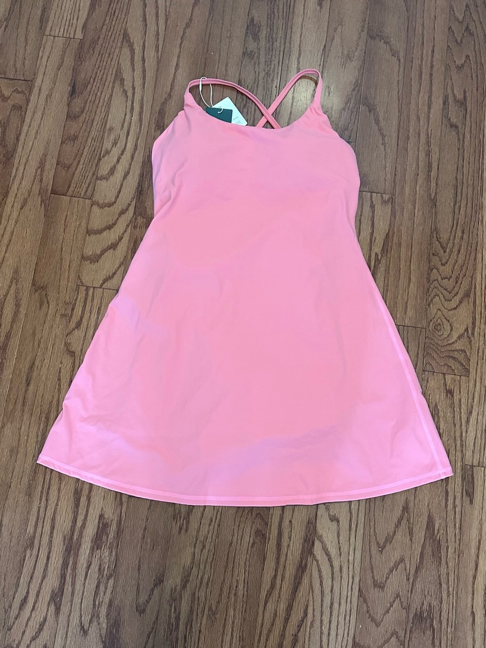 HALARA Plush Backless Active Dress-Easy Peezy- Shell Pink